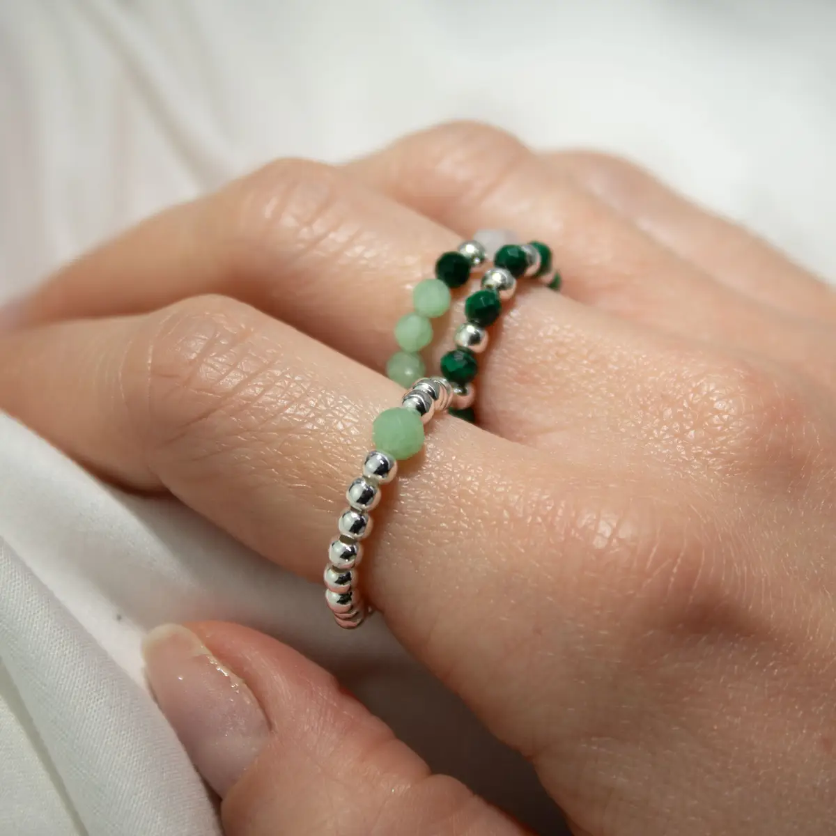 Nymph Naturinspirerat Ädelstensring Set Forest Spirit - produktbild 6