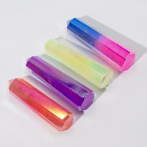 Obelisk i lila aurora-kristallkvarts cirka 9 cm - produktbild 2