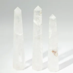Obeliskformad spets i bergkristall cirka 17 cm - produktbild 6