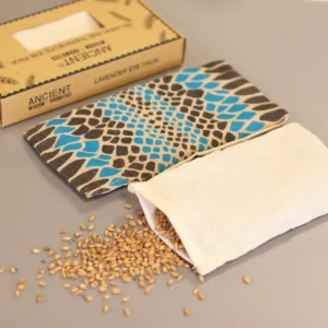Ögonkudde med lavendel och vete i presentförpackning blått djurmönster - produktbild 2