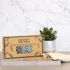 Ögonkudde med lavendel och vete i presentförpackning blått djurmönster - produktbild 3