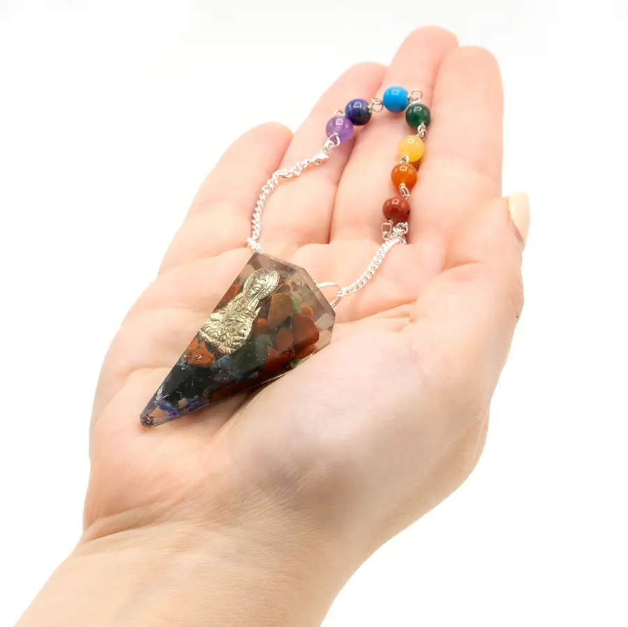 Orgonitkraft Chakra-pendel med Buddha - produktbild 3