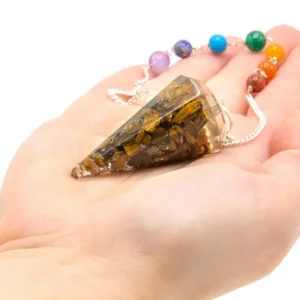 Orgonitkraft Chakra-pendel med tigeröga - produktbild 2