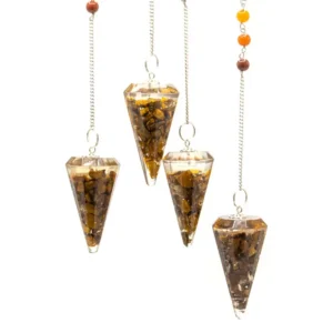 Orgonitkraft Chakra-pendel med tigeröga - produktbild 3