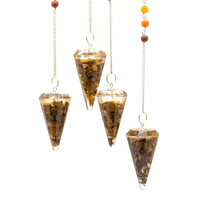 Orgonitkraft Chakra-pendel med tigeröga - produktbild 3