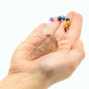 Orgonitkraft Chakrapendel med Rosenkvarts - produktbild 2
