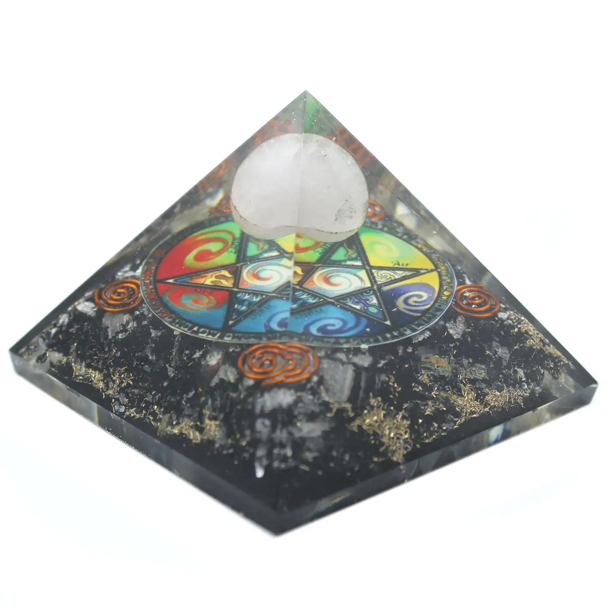 Orgonitpyramid Midnight Pentagon 70 mm - produktbild 2
