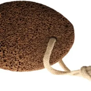 Oval vulkanisk lavasten med snöre för fotvård och exfoliering