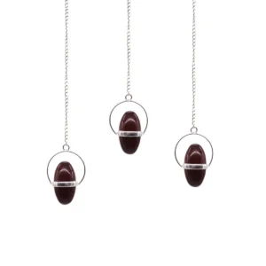 Pendel med Shiva Lingam-ädelsten och ring - produktbild 2