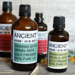 Persikokärneolja i 50 ml bärnstensflaska - produktbild 5