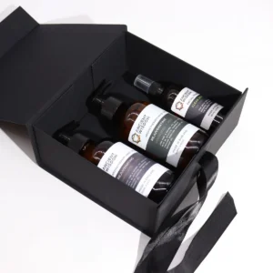 Platt paket presentask medium fyrkantig 20x18,2x8 cm svart - produktbild 3