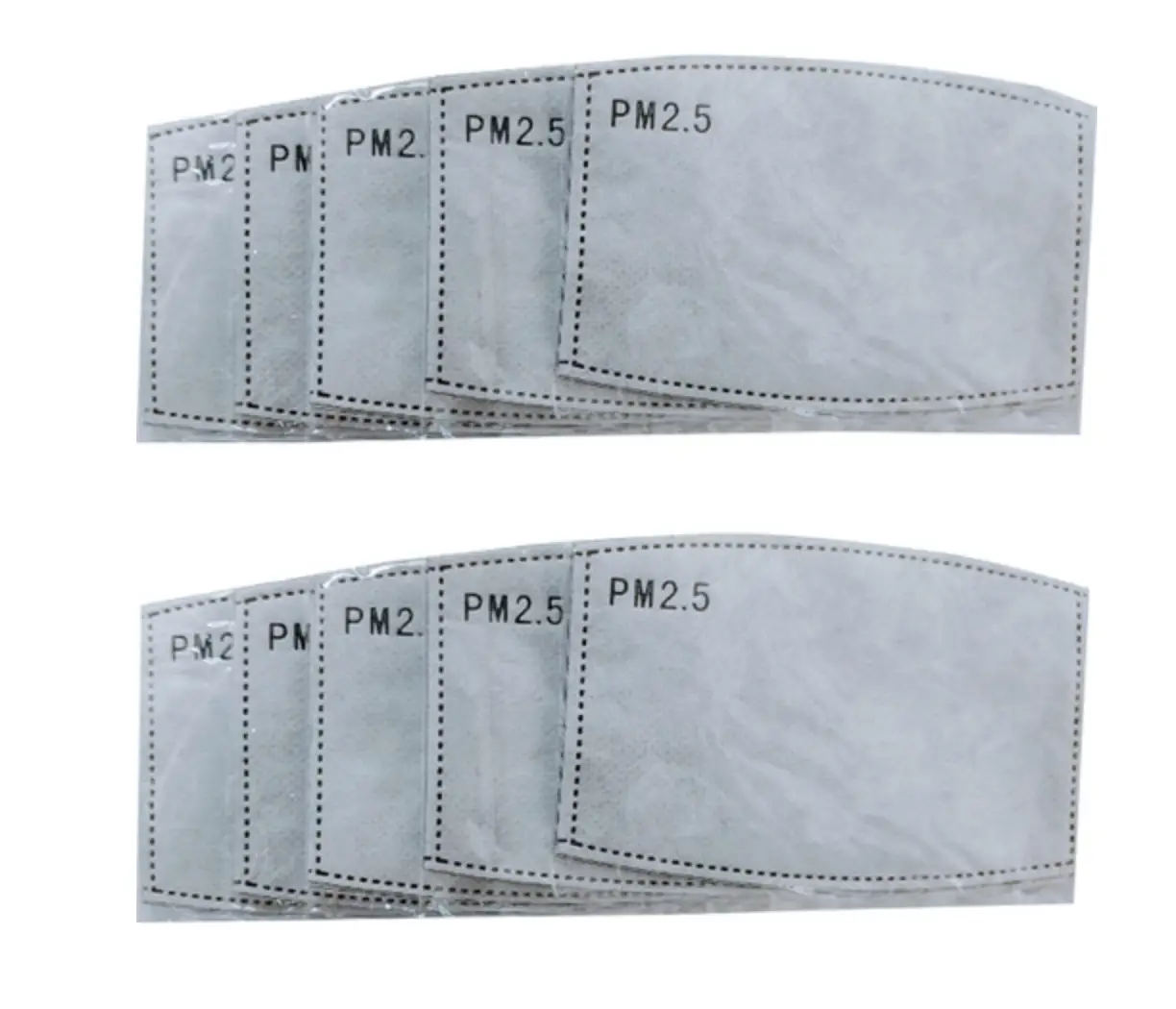 PM2.5-filter för ansiktsmask i förpackning om fyra stycken