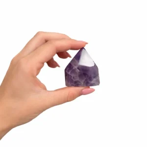 Polerad spets av ametist A-klass, ca 5-6 cm, 5-6 bitar - produktbild 2