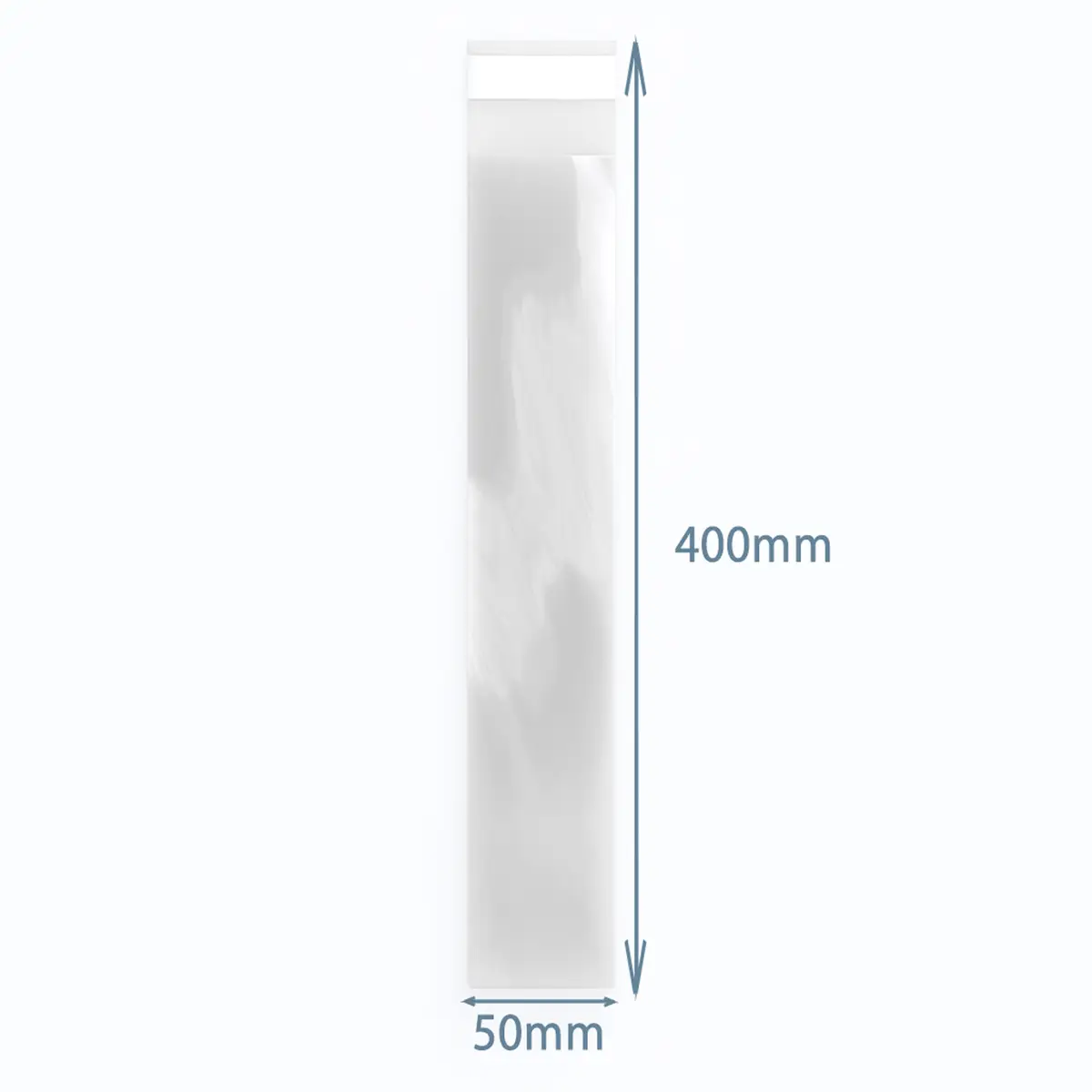 Transparent polyetenpåse med måtten 400x50 mm för förvaring av rökelse