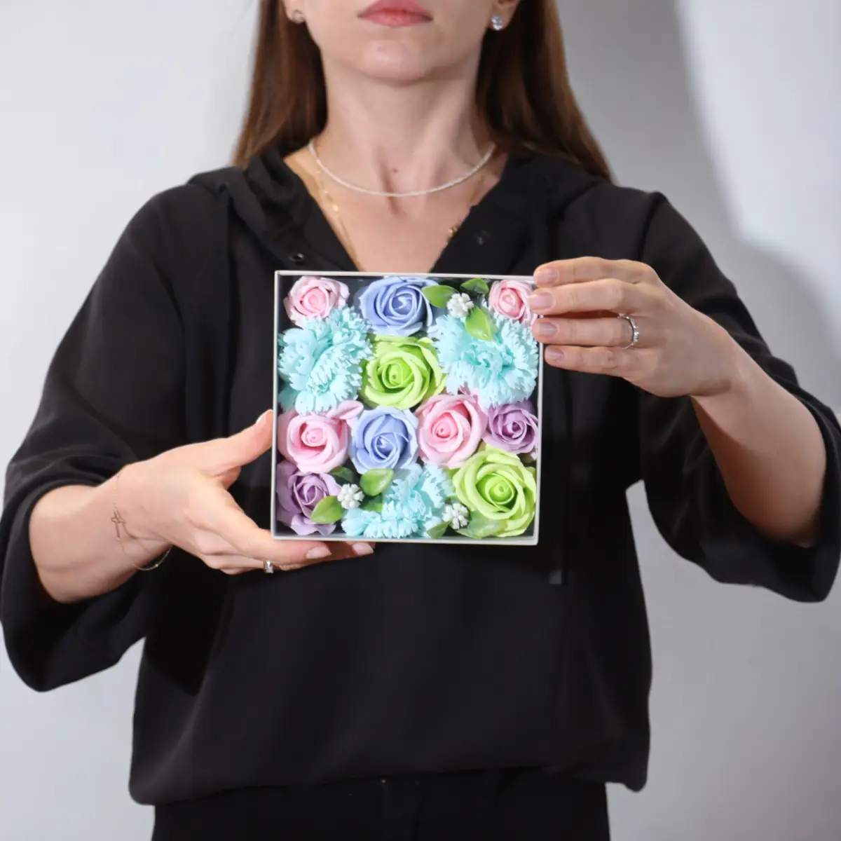 Presentask med tvåltrosor Baby Blessings blå - produktbild 2