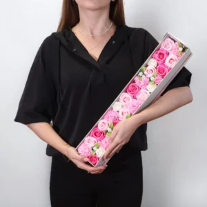 Presentask med tvåltrosor Baby Blessings i rosa, extra lång - produktbild 2