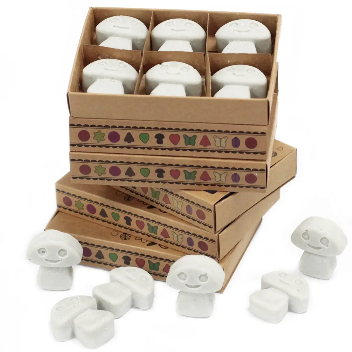 Presentförpackning med 6 doftvax av sojavax – Mörk Patchouli - produktbild 3
