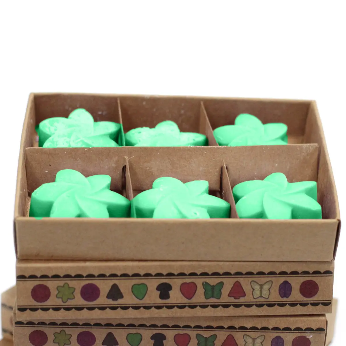 Presentförpackning med 6 doftvax i sojavax Hidden Garden - produktbild 4