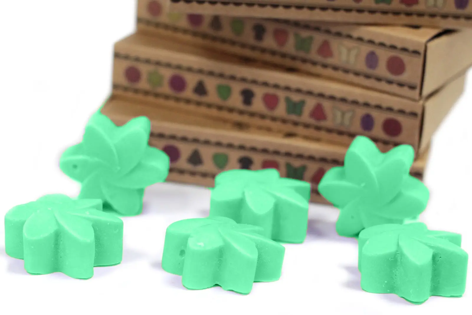 Presentförpackning med 6 doftvax i sojavax Hidden Garden - produktbild 5