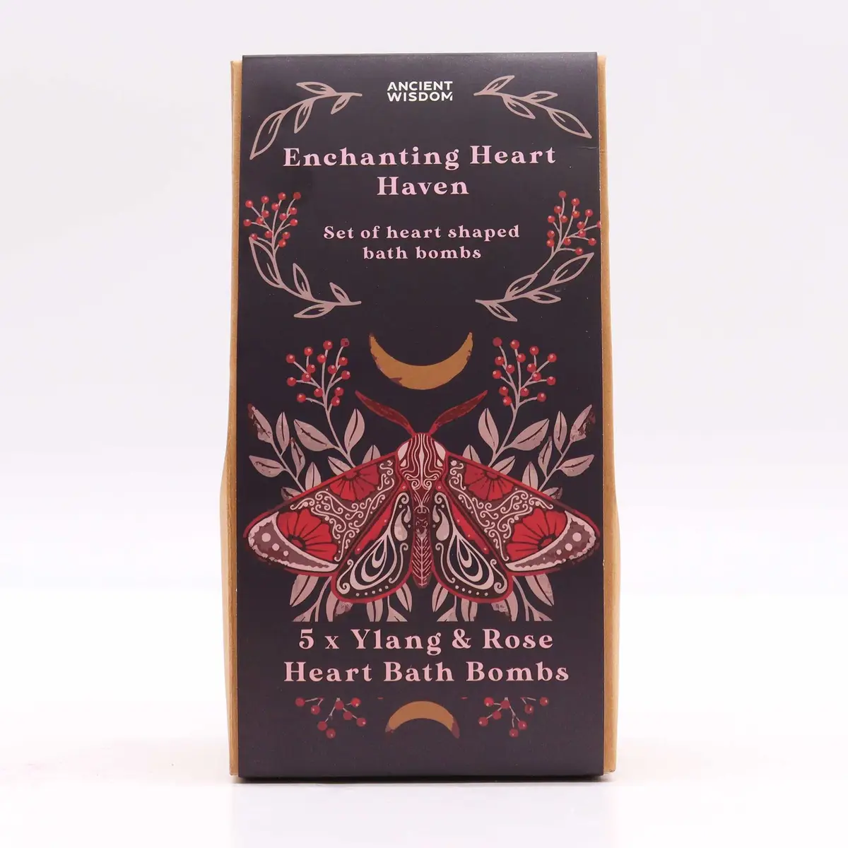 Presentset med hjärtformade badbomber med ylang och rosdoft - produktbild 4