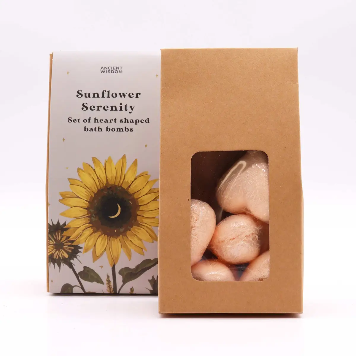 Presentset med hjärtformade badbomber Sunflower Serenity - produktbild 3