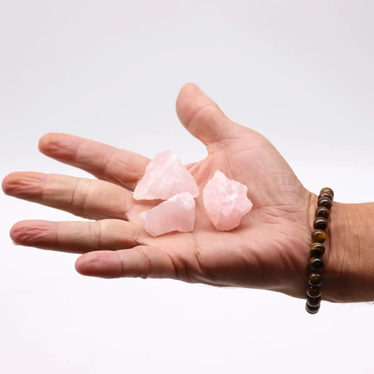 Rå rosenkvartskristaller 500 g - produktbild 3
