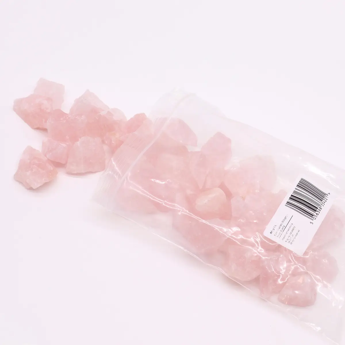 Rå rosenkvartskristaller 500 g - produktbild 4