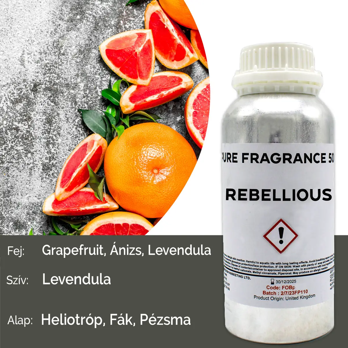 Rebellious ren doftolja 500 ml - produktbild 7