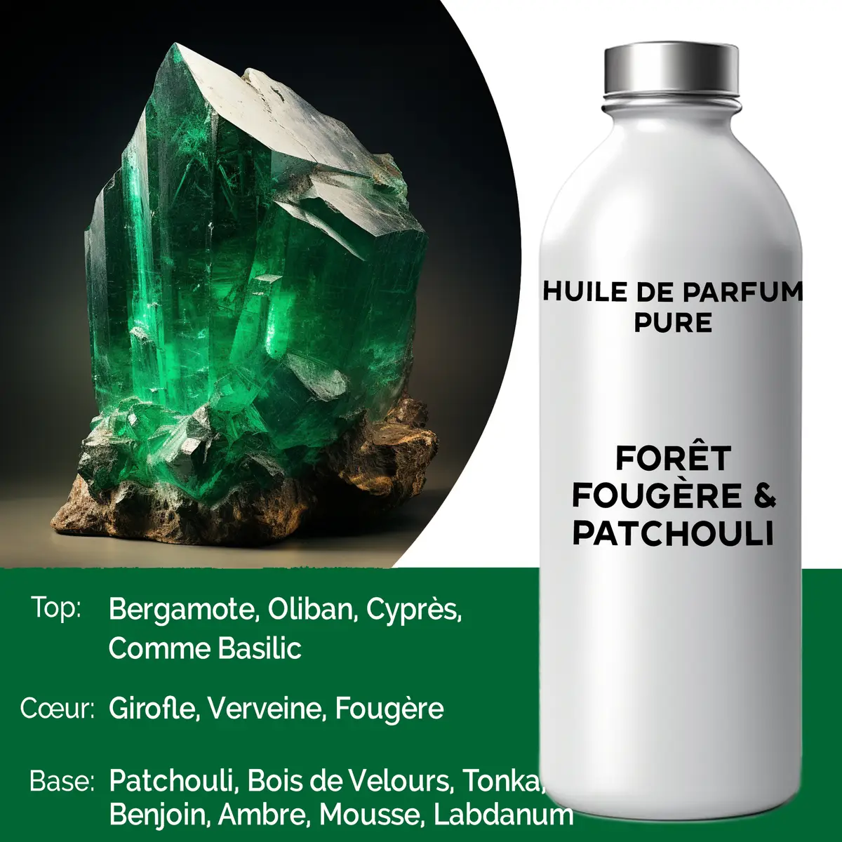 Ren doftolja 500 ml Forest Fern & Patchouli - produktbild 2