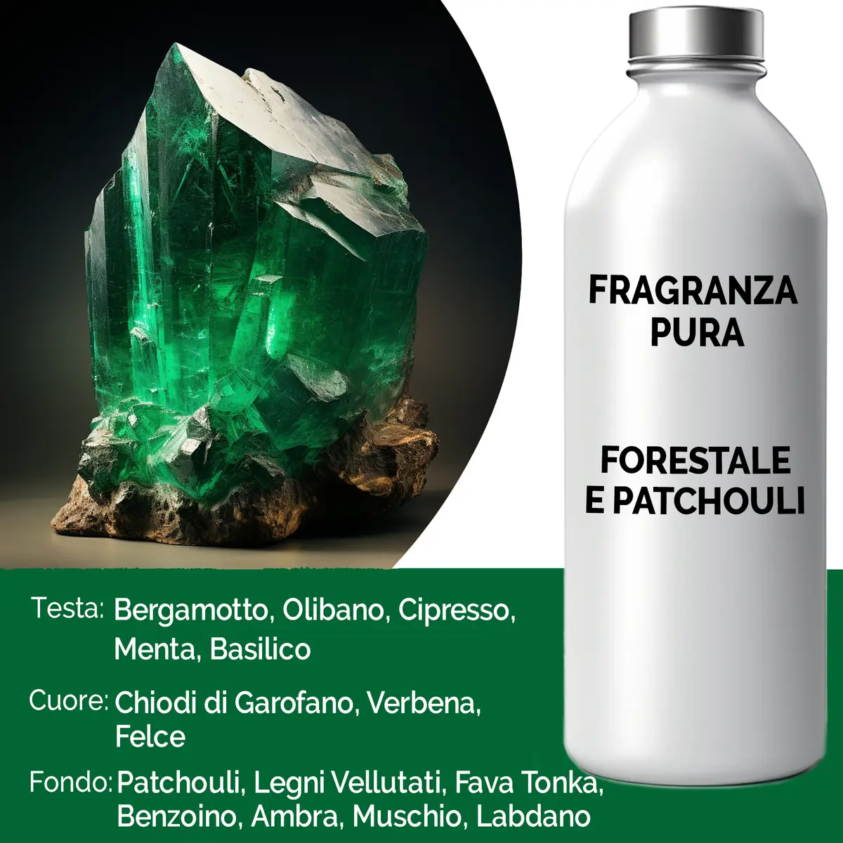 Ren doftolja 500 ml Forest Fern & Patchouli - produktbild 4