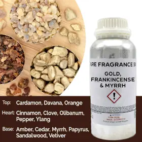 Ren doftolja med guld, frankincense och myrra 500 ml - produktbild 7