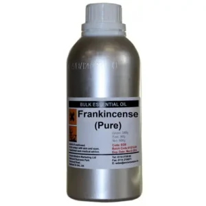 Flaska med ren frankincense eterisk olja i storpack