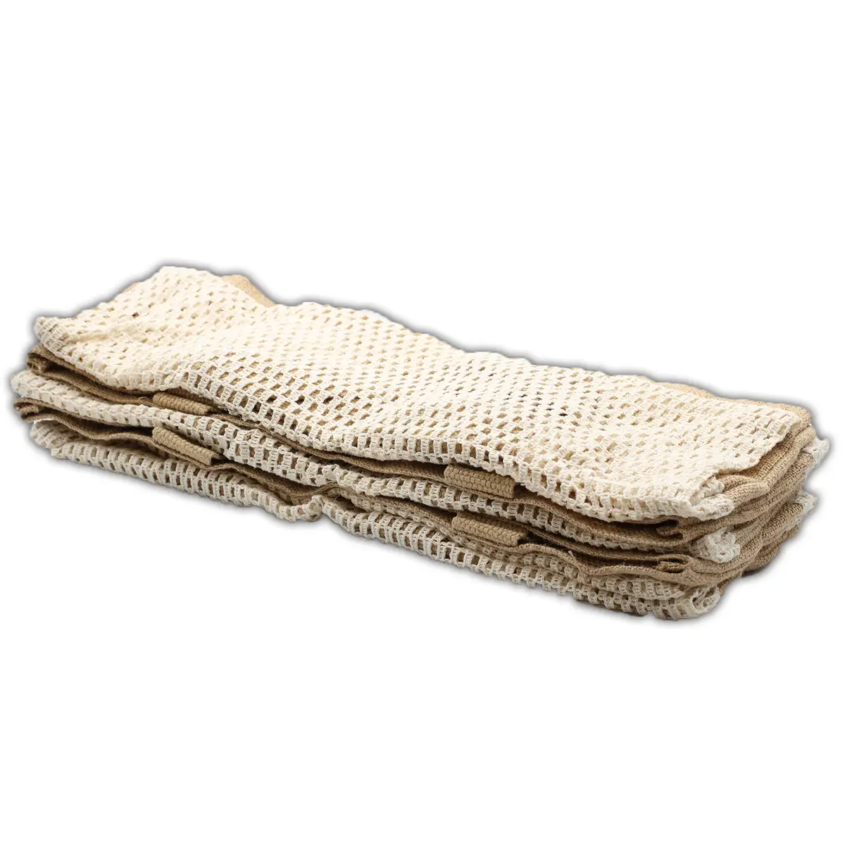 Ren mjuk jute- och bomullsmaskväska naturfärgad - produktbild 5