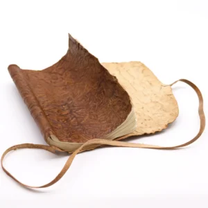 Reseanteckningsbok i läder med 96 sidor, naturlig 21x15 cm - produktbild 3