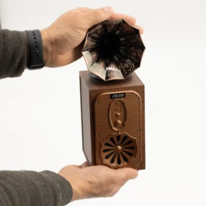 Retro Bluetooth-högtalare med grammofonhorn och 8 watt - produktbild 2