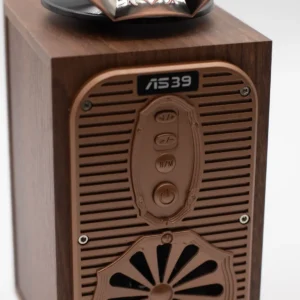 Retro Bluetooth-högtalare med grammofonhorn och 8 watt - produktbild 5