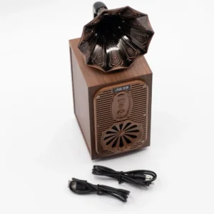 Retro Bluetooth-högtalare med grammofonhorn och 8 watt - produktbild 7
