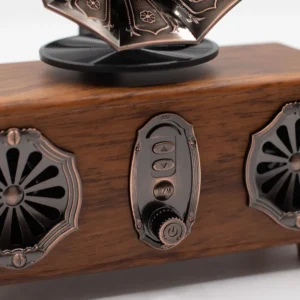 Retro minigrammofonhögtalare med Bluetooth och dubbla 5,4 W högtalare - produktbild 10