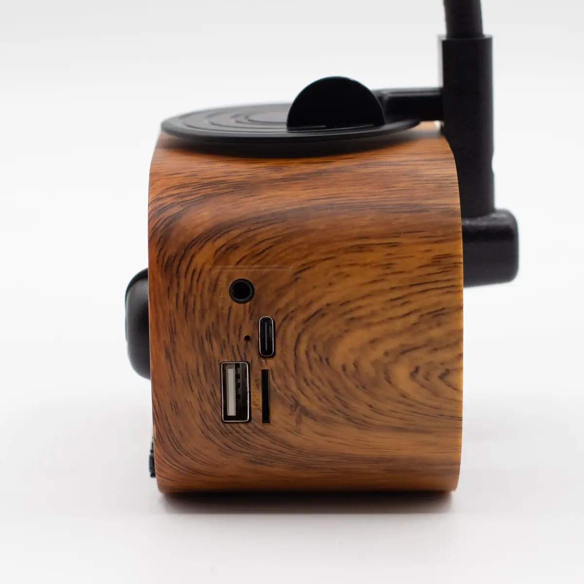 Retro minigrammofonhögtalare med Bluetooth och FM-radio - produktbild 2