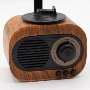 Retro minigrammofonhögtalare med Bluetooth och FM-radio - produktbild 8