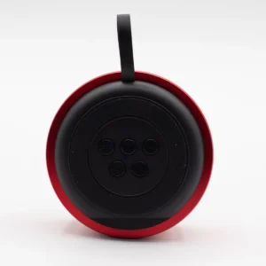 Röd bärbar Bluetooth-högtalare med mandalaljus - produktbild 7