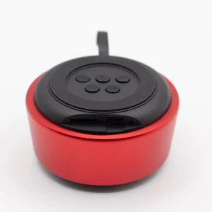 Röd bärbar Bluetooth-högtalare med mandalaljus - produktbild 8