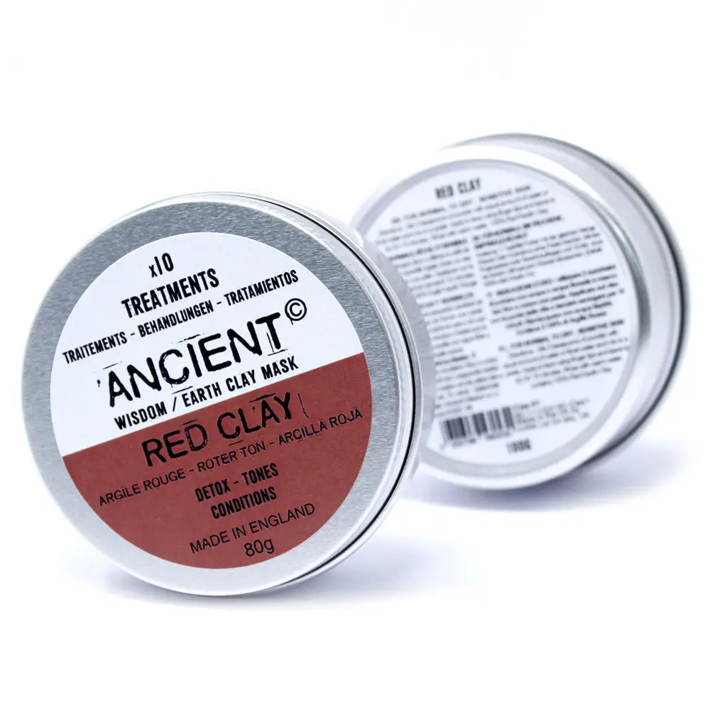 Röd kaolinlermask 100 g - produktbild 4