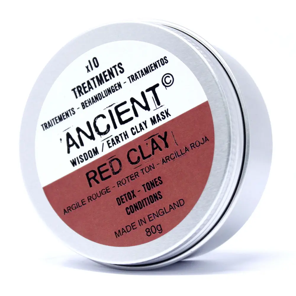 Röd kaolinlermask 100 g - produktbild 5