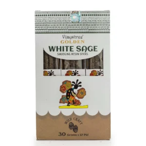 Rökelsepinnar av gyllene vit salvia, 30 g, 6-pack - produktbild 2