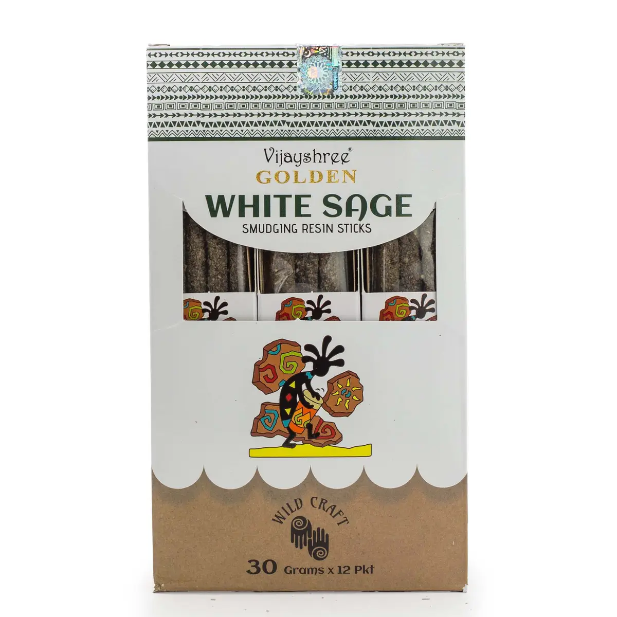 Rökelsepinnar av gyllene vit salvia, 30 g, 6-pack - produktbild 2