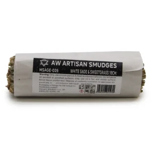 Rökelsesticka av vit salvia och sötgräs 10 cm - produktbild 2