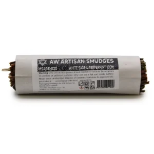 Rökelsesticka med vit salvia och pepparmynta 10 cm - produktbild 2