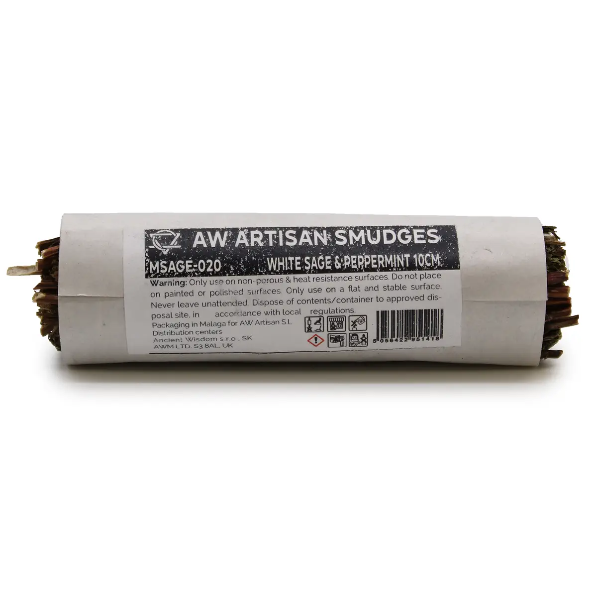 Rökelsesticka med vit salvia och pepparmynta 10 cm - produktbild 2
