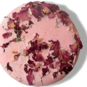 Romantisk blommig badbomb med lavendel och ros - produktbild 8